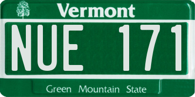 VT license plate NUE171