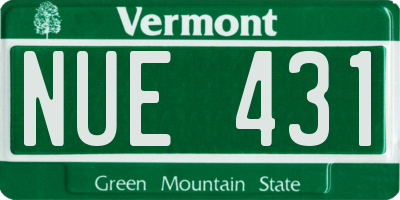 VT license plate NUE431