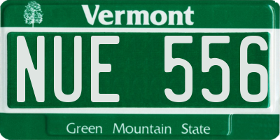 VT license plate NUE556