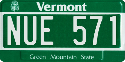 VT license plate NUE571