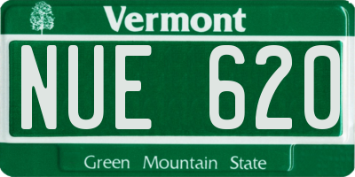 VT license plate NUE620