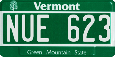VT license plate NUE623