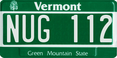 VT license plate NUG112