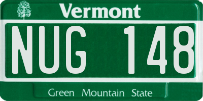 VT license plate NUG148