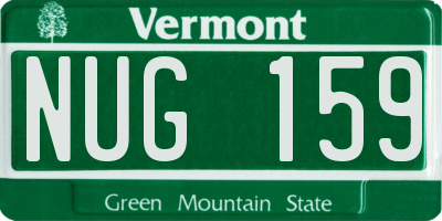 VT license plate NUG159