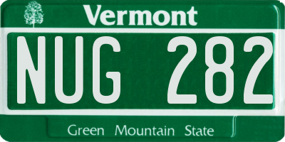 VT license plate NUG282