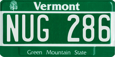 VT license plate NUG286