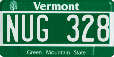 VT license plate NUG328