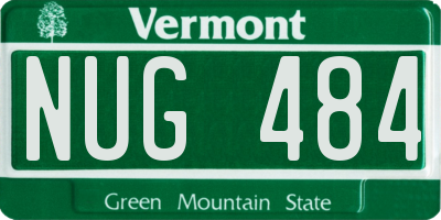 VT license plate NUG484