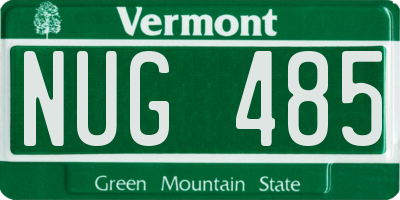 VT license plate NUG485