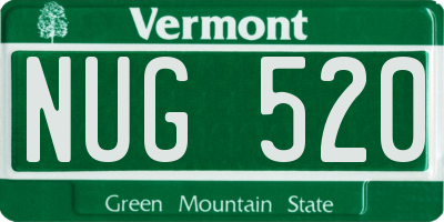 VT license plate NUG520