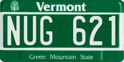 VT license plate NUG621