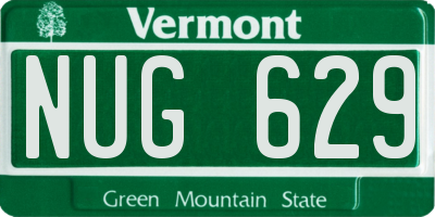 VT license plate NUG629