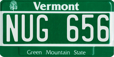 VT license plate NUG656
