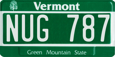 VT license plate NUG787