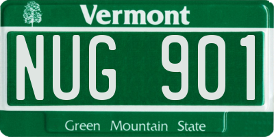 VT license plate NUG901