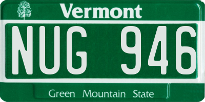 VT license plate NUG946