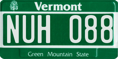 VT license plate NUH088
