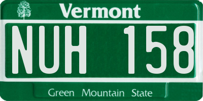 VT license plate NUH158
