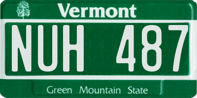 VT license plate NUH487