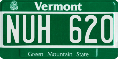 VT license plate NUH620