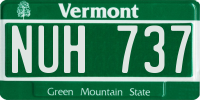 VT license plate NUH737