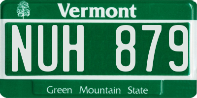 VT license plate NUH879