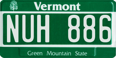 VT license plate NUH886