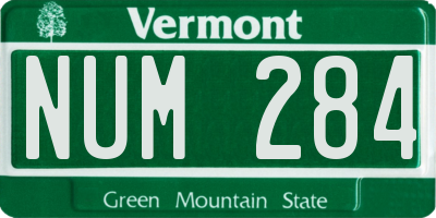 VT license plate NUM284
