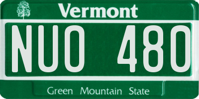 VT license plate NUO480