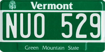 VT license plate NUO529