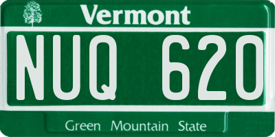 VT license plate NUQ620