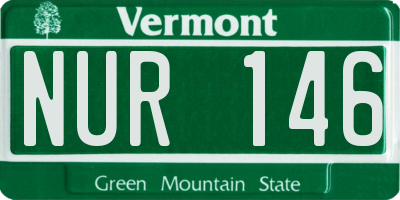 VT license plate NUR146
