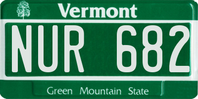 VT license plate NUR682