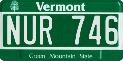 VT license plate NUR746