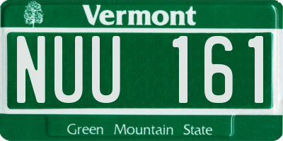 VT license plate NUU161