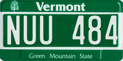 VT license plate NUU484
