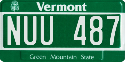 VT license plate NUU487