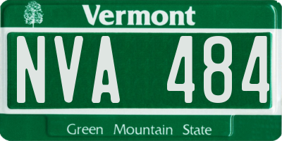 VT license plate NVA484