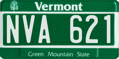 VT license plate NVA621