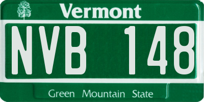 VT license plate NVB148