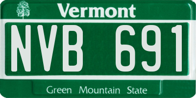 VT license plate NVB691