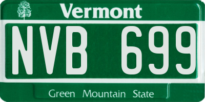VT license plate NVB699
