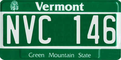 VT license plate NVC146
