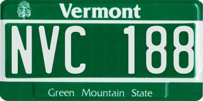 VT license plate NVC188