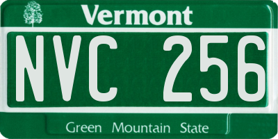VT license plate NVC256