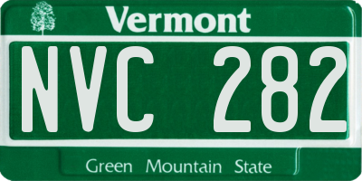 VT license plate NVC282