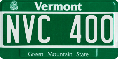 VT license plate NVC400