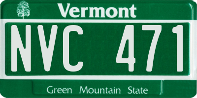 VT license plate NVC471