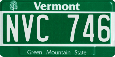 VT license plate NVC746